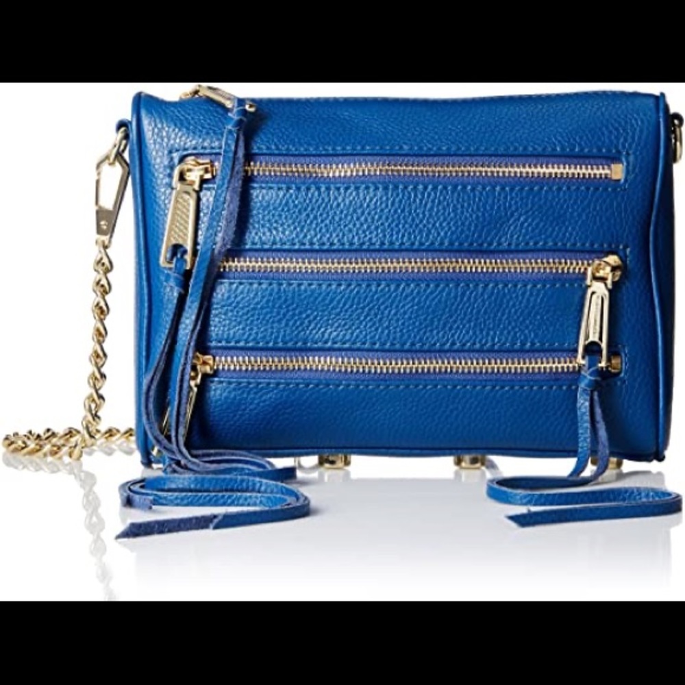 EUC Rebecca Minkoff 3 zip chain crossbody bag
